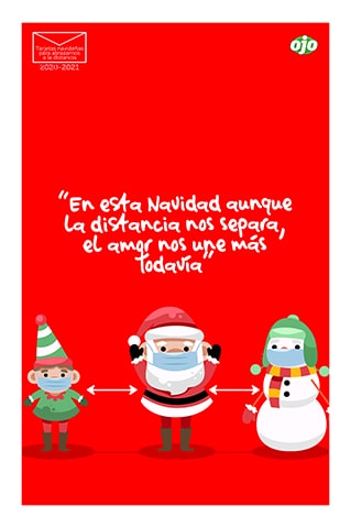 Tarjetas navideñas para abrazarnos a la distancia